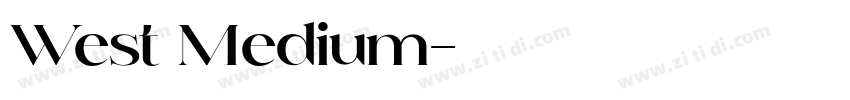 West Medium字体转换